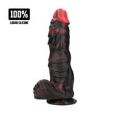 Infernal Demon - Siliconen Dildo - Rood/Zwart