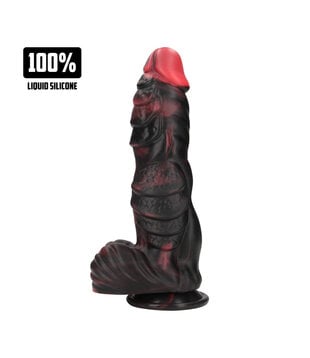 Infernal Demon - Siliconen Dildo - Rood/Zwart