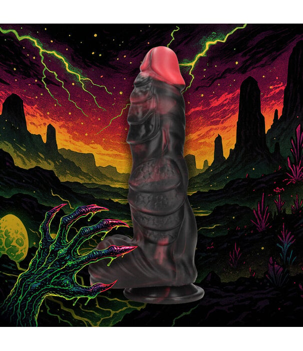 Ouch! by Shots Infernal Demon - Siliconen Dildo - Rood/Zwart
