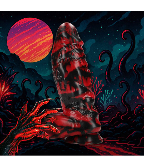Ouch! by Shots Demon Master - Siliconen Dildo - Rood/Zwart