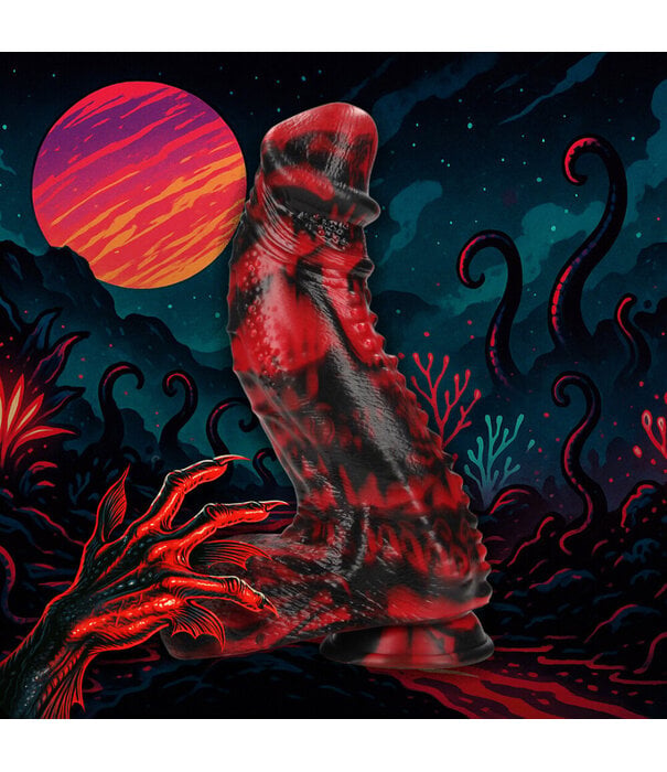 Ouch! by Shots Dark Lycan Spawn - Siliconen Dildo - Rood/Zwart