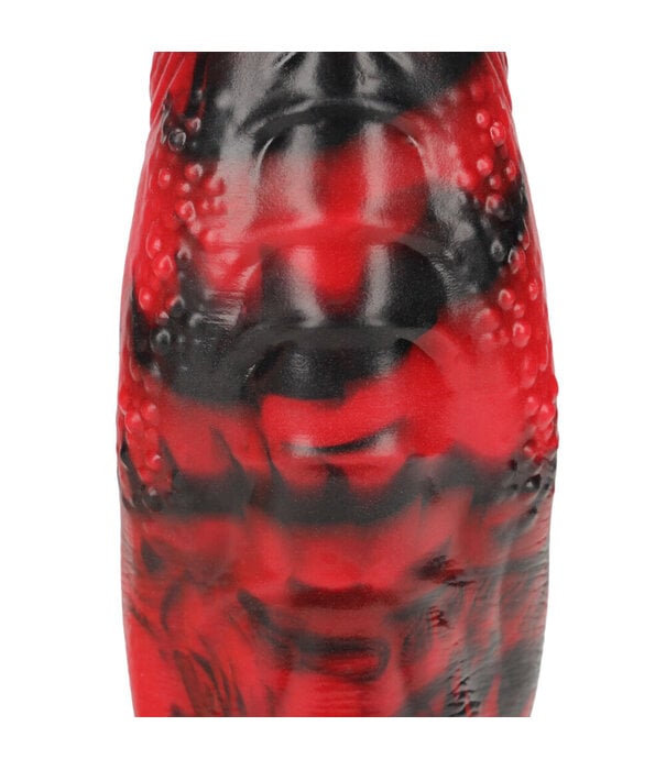 Ouch! by Shots Dark Lycan Spawn - Siliconen Dildo - Rood/Zwart