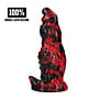 Hell Night Fiend - Siliconen Dildo - Rood/Zwart