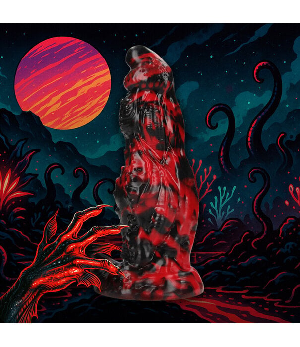 Ouch! by Shots Hell Night Fiend - Siliconen Dildo - Rood/Zwart