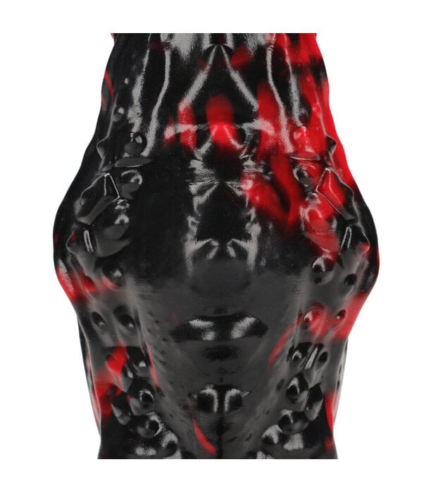 Ouch! by Shots Hell Night Fiend - Siliconen Dildo - Rood/Zwart