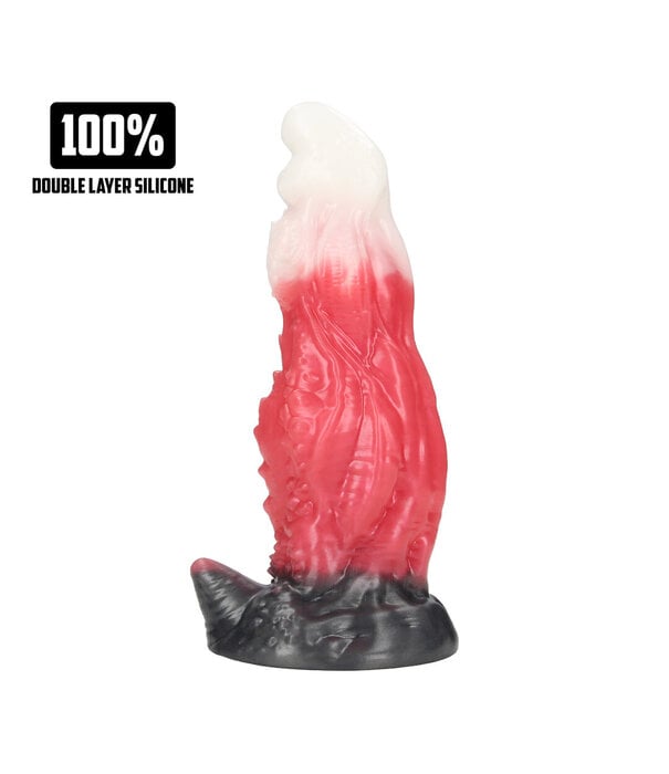 Ouch! by Shots Space Night Fiend - Siliconen Dildo - Rood/Wit