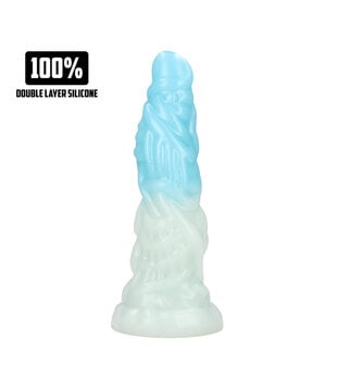 Vein Master - Siliconen Dildo - Blauw/Wit