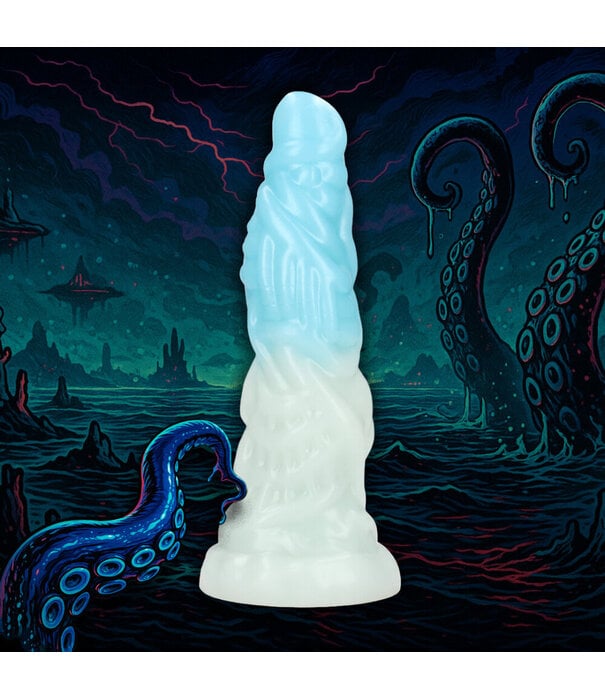 Ouch! by Shots Vein Master - Siliconen Dildo - Blauw/Wit