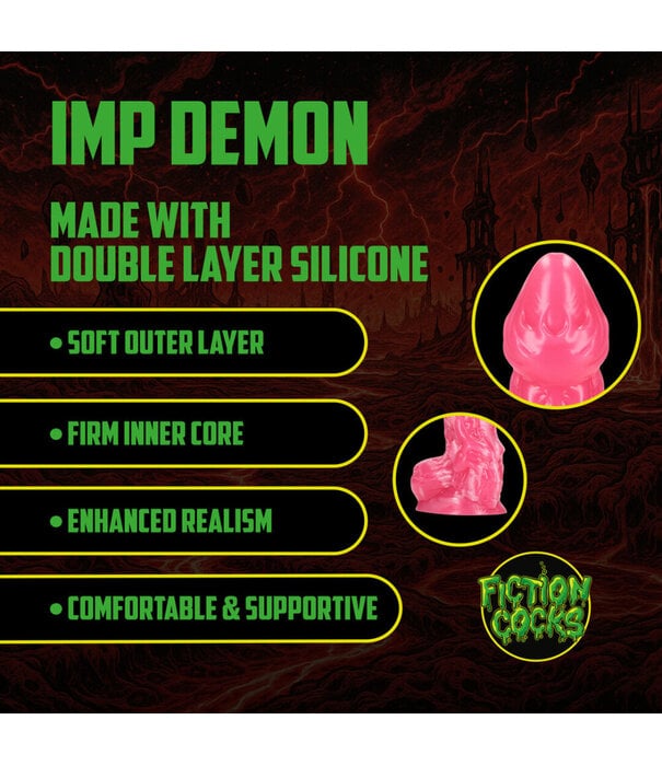 Ouch! by Shots Imp Demon - Siliconen Dildo - Rood