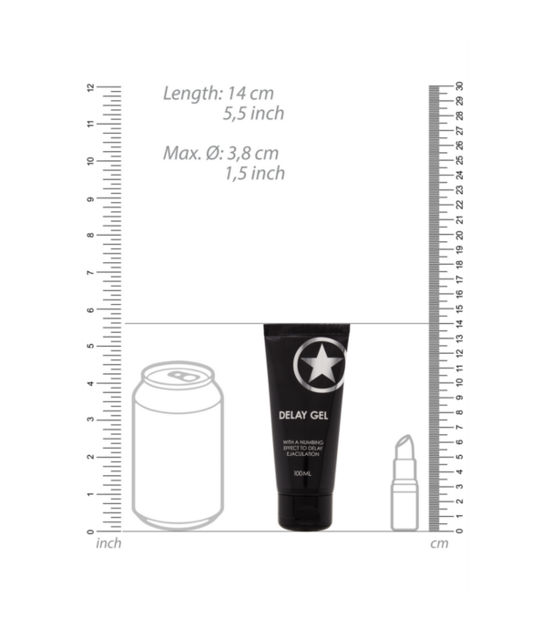 Ouch! by Shots Vertraag Gel - 3 fl oz / 100 ml