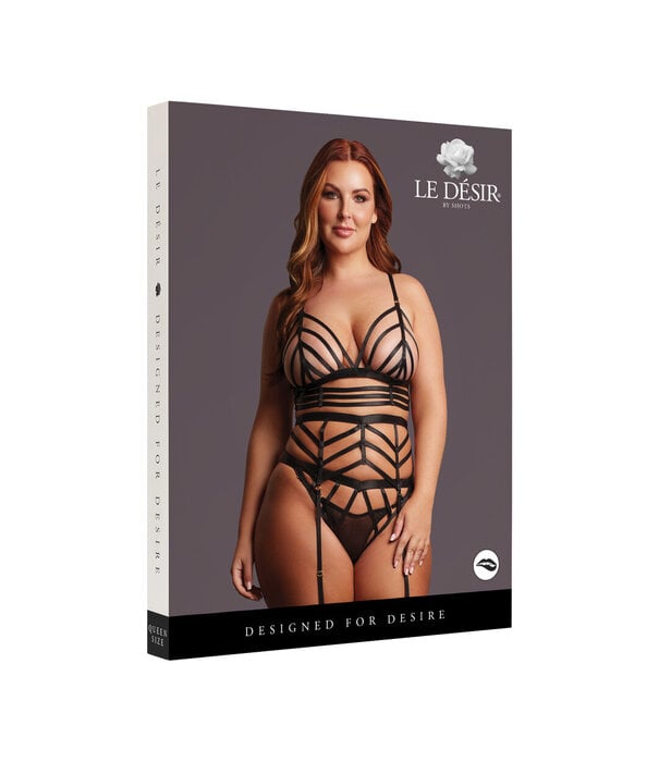 Le Désir by Shots Lola - Strappy Set - Queen Size - Black