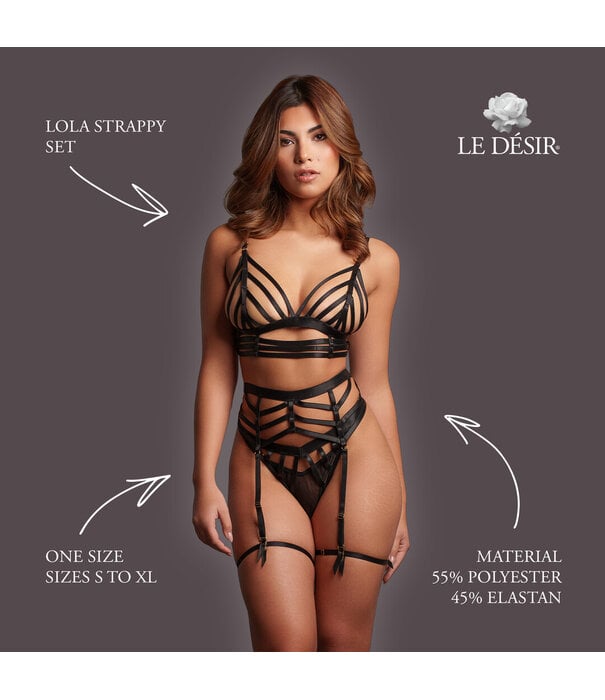 Le Désir by Shots Lola - Strappy Set - One Size - Black