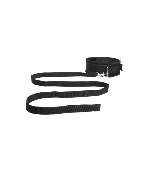 Ouch! by Shots Velvet Verstelbare Halsband met Lijn