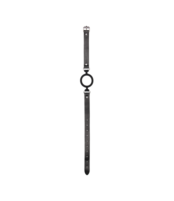 Ouch! by Shots Siliconen Ring Gag met Leren Straps