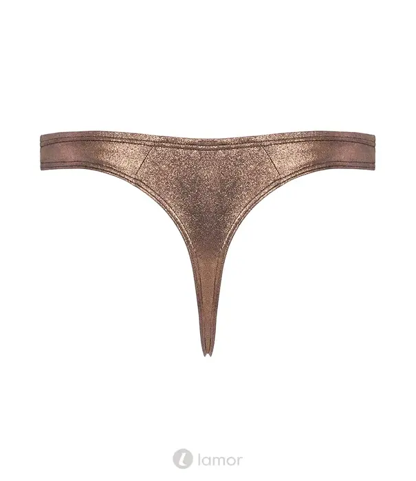 * SVENJOYMENT Svenjoyment heren riostring glinsterend brons met smalle bandjes SJ2111837