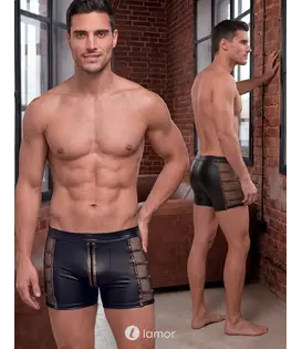 Wetlook broek heren zwart met mesh, NK2133610