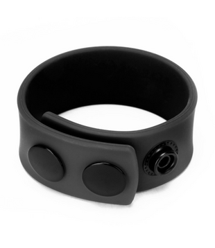 Siliconen Cock Strap - Zwart