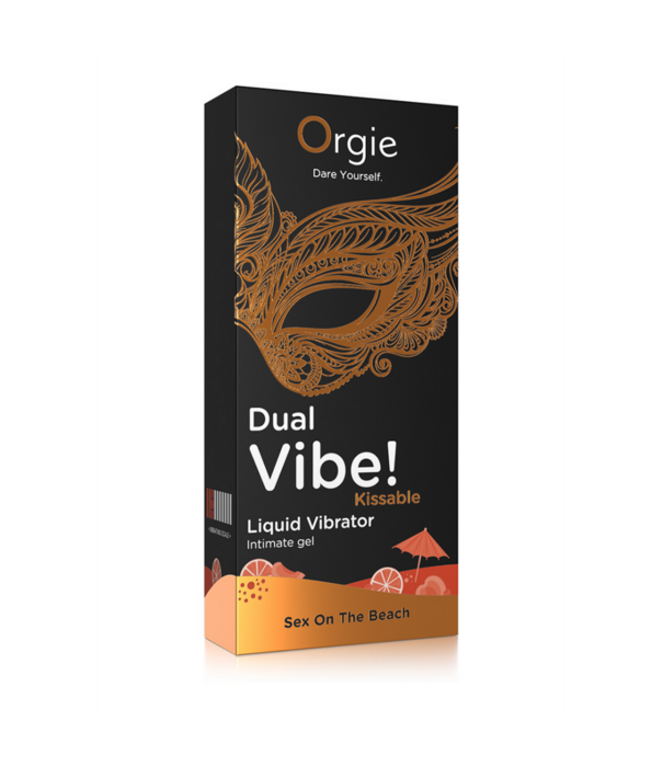 Orgie Dual Vibe! Kissable Liquid Vibrator - Sex On The Beach - 0,5 fl oz / 15 ml