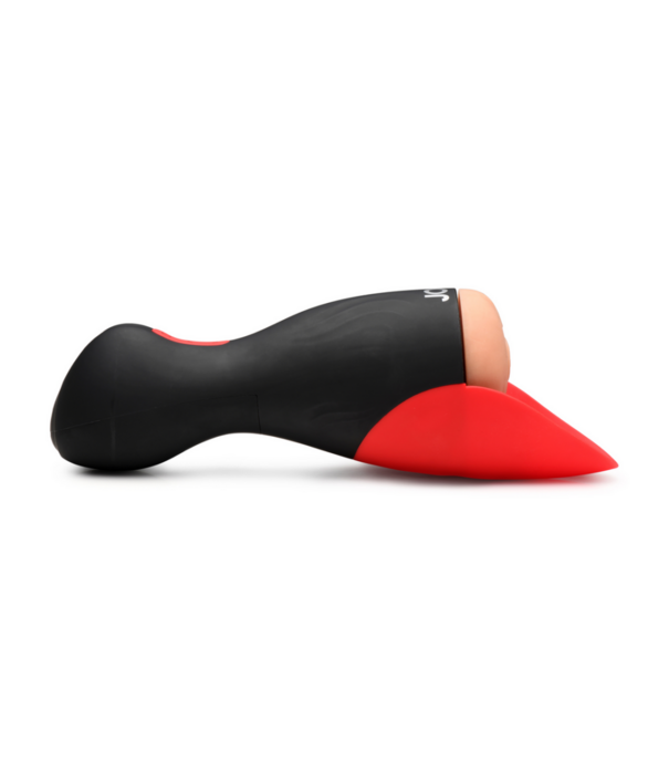 Curve Toys Zuig- en Vibrerende Pussy Masturbator - Zwart