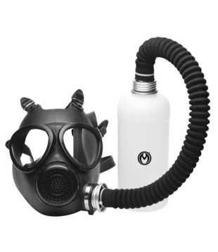 Inhalator - Gasmasker met Fles - Zwart