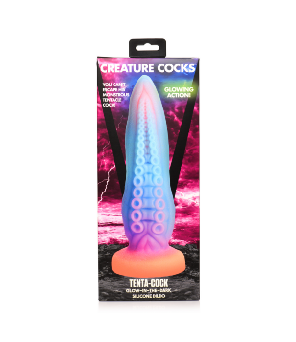 Tenta-Cock - Glow-in-the-Dark Siliconen Dildo