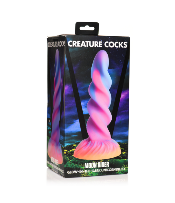 Moon Rider - Glow-in-the-Dark Eenhoorn Dildo