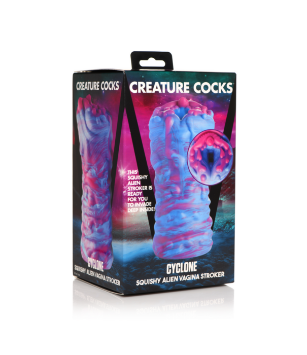 Cyclone - Silicone Alien Vagina Stroker - Paars