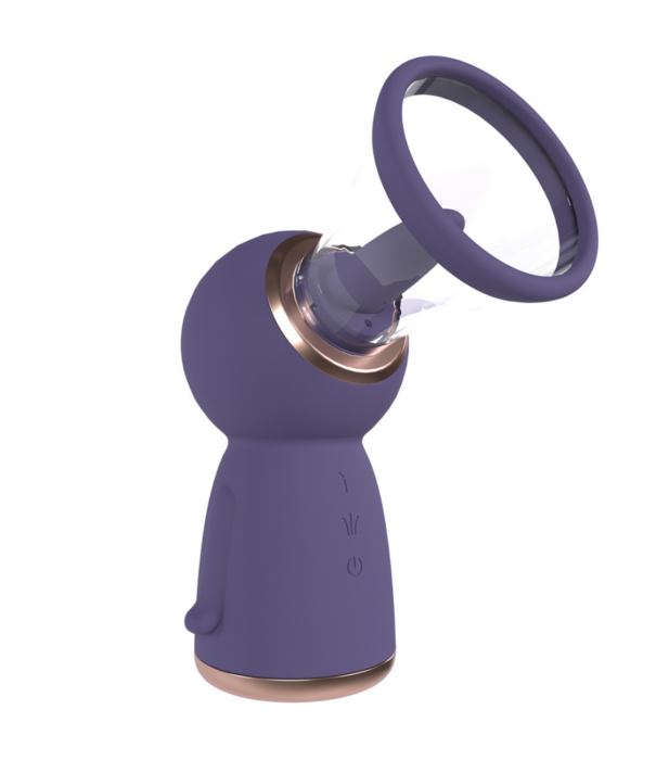 Pumped by Shots Exquisite - Oplaadbare Vulva en Borst Pomp - Paars