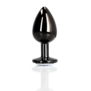 Ronde Gem Butt Plug - Medium - Gunmetal/Diamond
