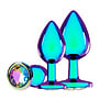 Venice Collectie - Metaal Anale Plug Set - Iriserend