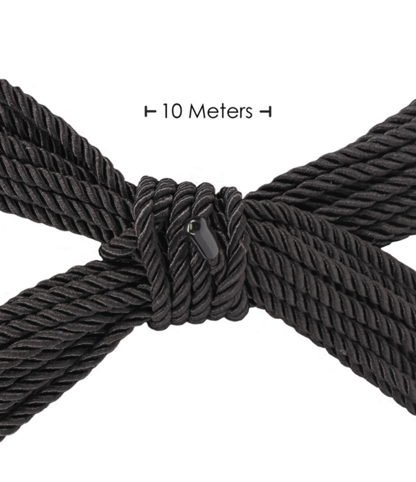 Ouch! by Shots Polyester Bondage Touw - 10 m - Zwart