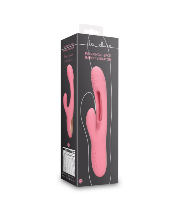 Loveline by Shots Flapperende G-Spot Rabbit Vibrator - Roze Arabesque