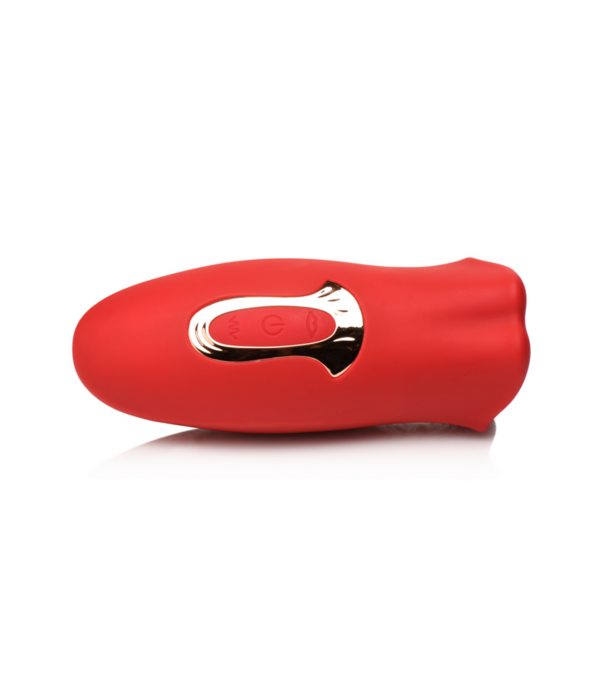 Kiss and Tell - Silicone Kissing en Vibrerende Clitorisstimulator - Rood