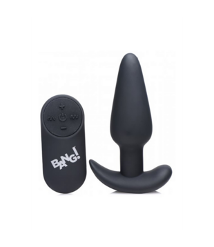 Vibrerende Siliconen Butt Plug met Afstandsbediening