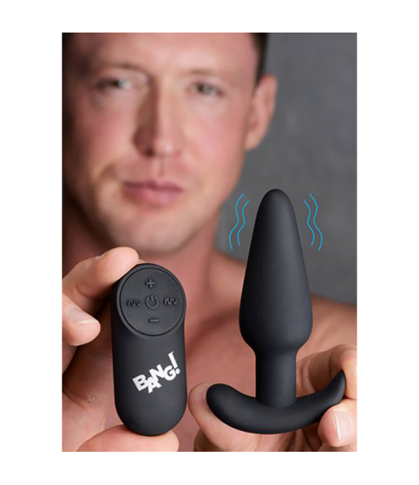Vibrerende Siliconen Butt Plug met Afstandsbediening