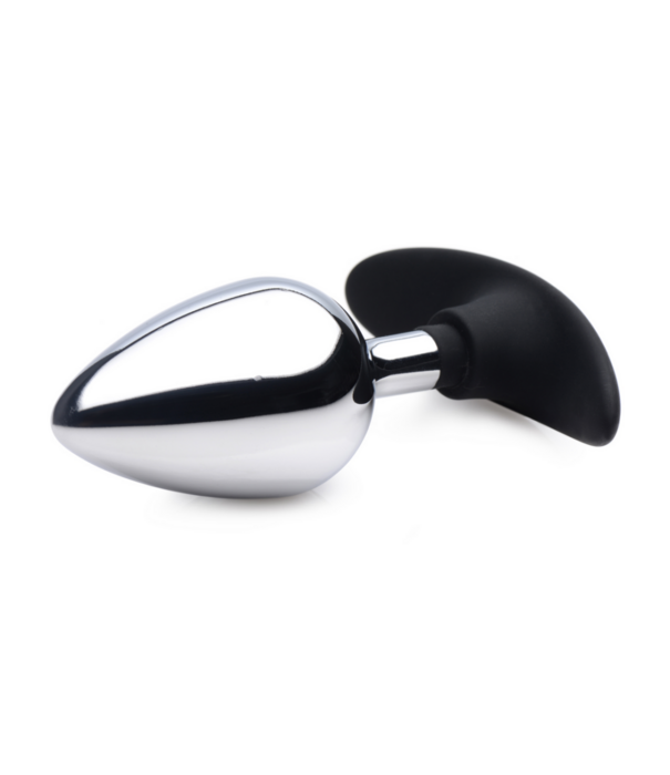 Donkere Indringer - Metaal en Silicone Anale Plug - Groot