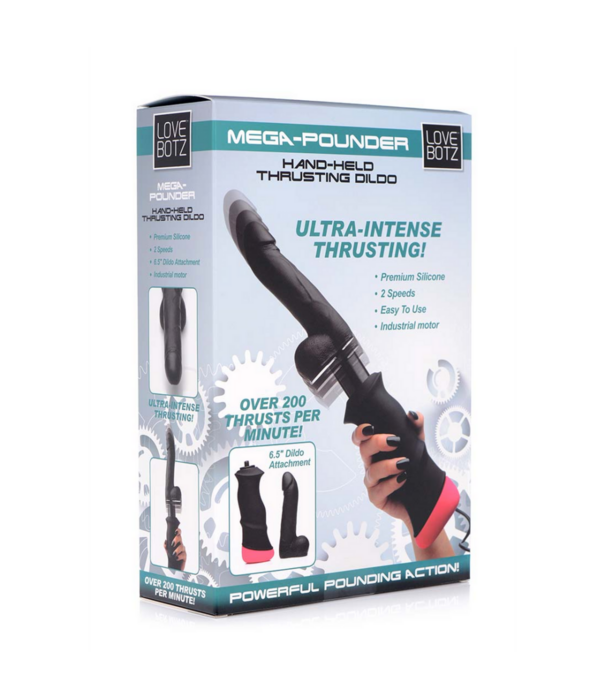 Mega Pounder Hand Held Thrusting Dildo