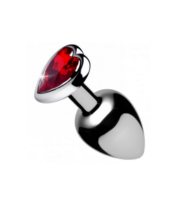 Rode Hart Gem - Butt Plug - Groot
