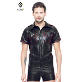 Shirt van hoge kwaliteit PU-Leer