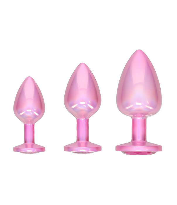 Ouch! by Shots Paris Collection - Metalen Anale Plug Set - Roze