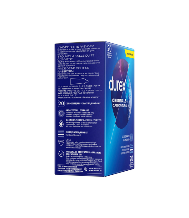 Durex Originals Classic Natural - Condooms - 20 Stuks