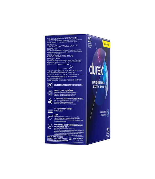 Durex Originals Extra Safe - Condooms - 20 Stuks