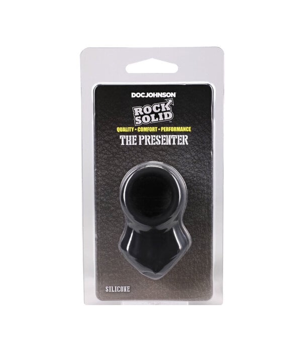 Doc Johnson The Presenter - Silicone Cockring - Black
