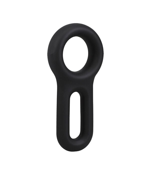 Doc Johnson The Keyhole - Silicone Cockring - Black