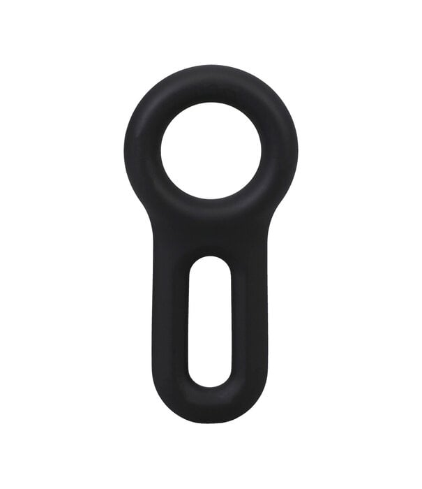 Doc Johnson The Keyhole - Silicone Cockring - Black