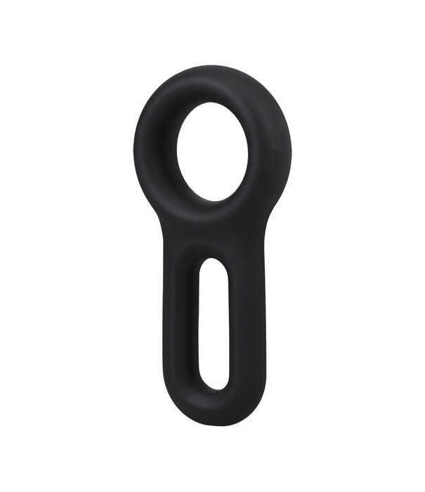 Doc Johnson The Keyhole - Silicone Cockring - Black