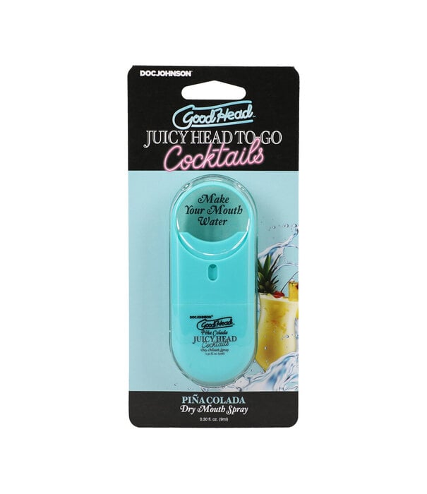 Doc Johnson Juicy Head - Cocktails - Dry Mouth Spray To-Go - Pina Colada - 0.3 fl oz / 9 ml