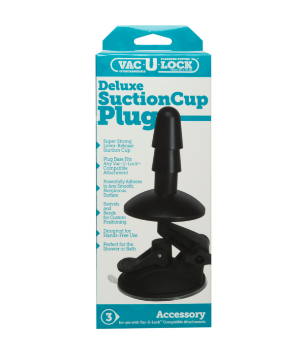 Doc Johnson Deluxe Suction Cup Plug Accessory - 2 Stuk