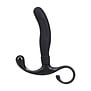 Smooth Silicone Prostate Massager - Black