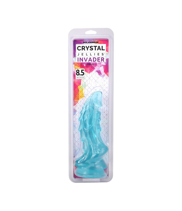 Doc Johnson Invader - Fantasy Dildo - 8.5 / 21,6 cm - Teal